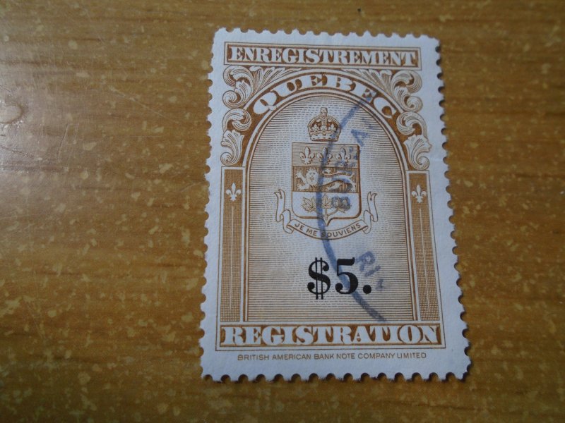 Canada Revenue Stamp  van Dam  #  QR36  used
