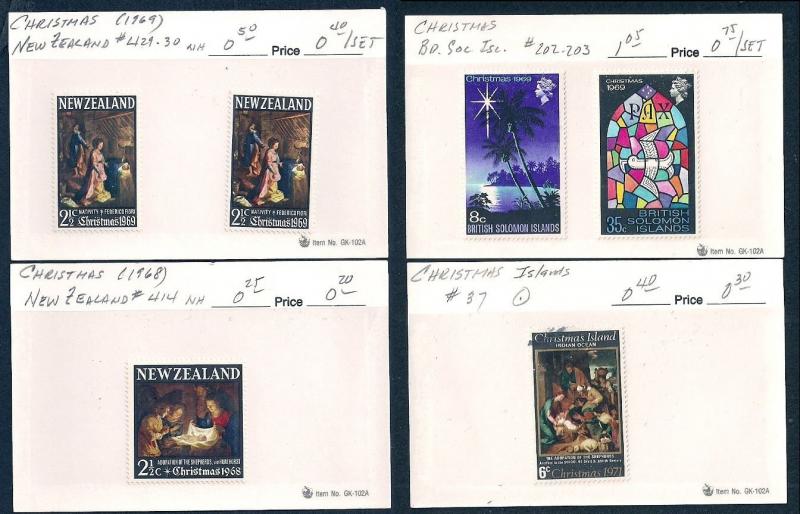 WORLDWIDE Topical Christmas (70) Different Sets Mint & Used