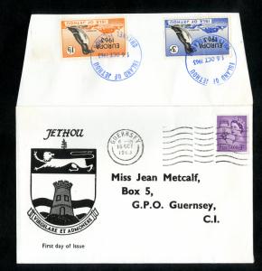 ISLE OF JETHOU PUFFIN COVER/EUROPA  BIN $5.00