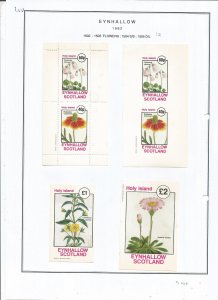 EYNHALLOW -1982 - Flowers - Sheets - Mint Light Hinged - Private Issue