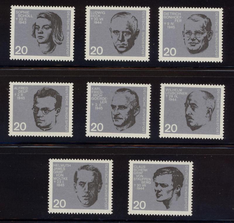 Germany 883-890 German Resistance MNH