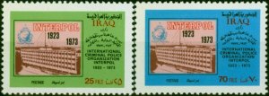 Iraq 1973 Interpol Set of 2 SG1126-1127 V.F MNH