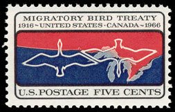 1306 Migratory Bird Treaty F-VF MNH single