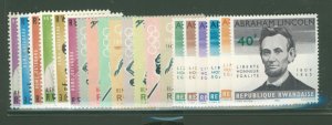 Rwanda #70-83/92-97  Single (Complete Set)