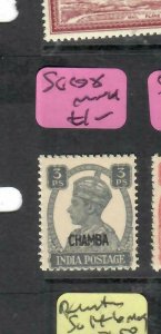 INDIA CHAMBA (P1701B)  KGVI 3P   SG 108      MNH 