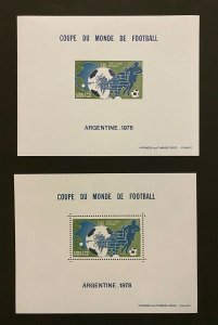 Stamps Bloc Special N 10/10th Football Worldcup Argentina 1978 Monaco Per imper-