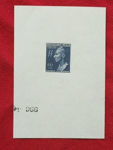 WW2 WWII German Third Reich Heinrich Heydrich death mask stamp souvenir sheet