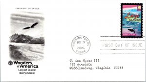 FDC 2006 SC #4072a Bering Glacier - Washington DC - Single - J988