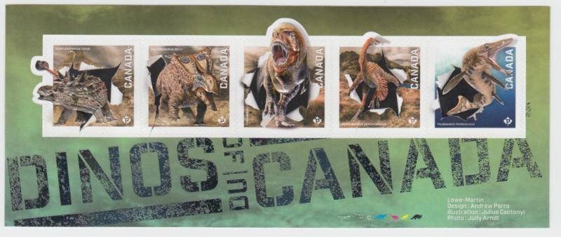 Canada -  #2823  DINOSAURS Souvenir Sheet  - MNH