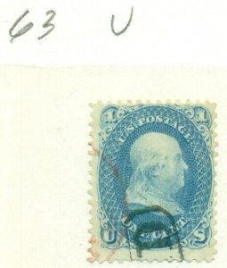 US #63, Used, Scott $45.00