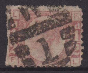 Great Britain 1870 QV 1/2d Dull Rose Sc#58 Used Spacefiller