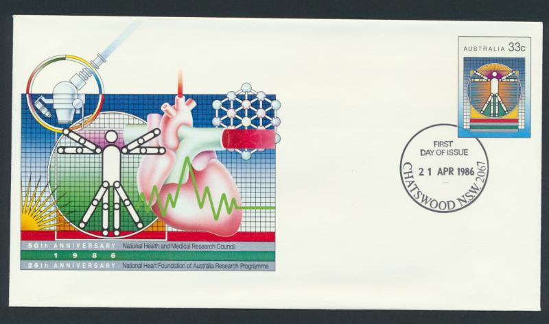 Australia PrePaid Envelope 1986 Health and  Medical Research Council