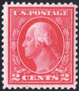 SC#406 2¢ Washington Single (1912) MLH