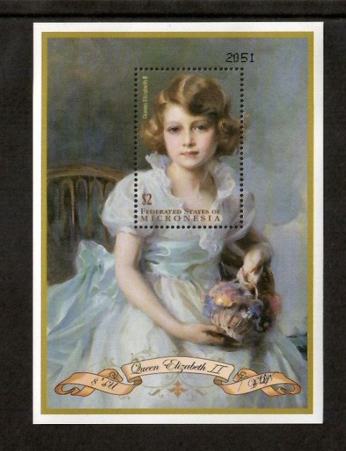 Micronesia 2001 - Queen Elizabeth II - Souvenir Stamp Sheet - Scott #444 - MNH