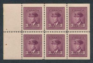CANADA 252c MINT NEVER HINGE (NH) BOOKLET KGVI