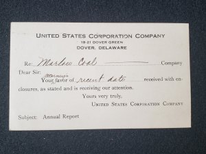 UX27. Jefferson, 1 cent, US Postal Cards.  Cancelled.VF cond.