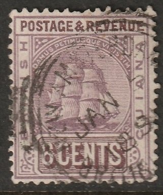 British Guiana 1889 Sc 137a used lilac & brown