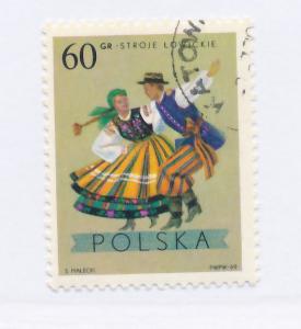 Poland 1969 Scott 1686 used - 60g, Regional costumes