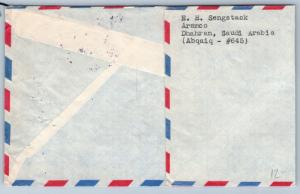 GOLDPATH: Saudi Arabia cover,  1960, To Philadelphia PA USA, CBHW_07_03