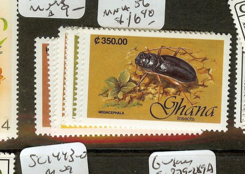 GHANA (B1801) INSECT  SC1349-56  MNH