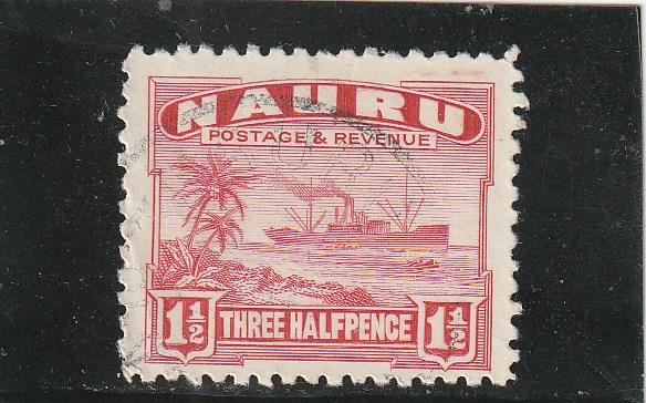 Nauru  Scott#  19a  Used  (1924 Freighter)