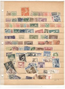 POLAND COLLECTION ON STOCK SHEET, MINT/USED