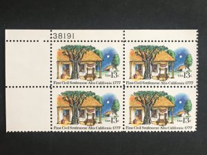 Scott # 1725 Alta, California Bicentennial, MNH Plate Block of 4