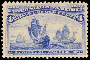 U.S. COLUMBIAN ISSUE 233  Mint (ID # 115441)