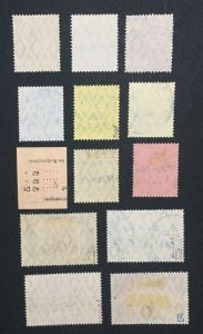 MOMEN: GERMAN COLONIES MOROCCO SC #45-57 1911 USED LOT #60566