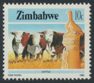 Zimbabwe SG 663  SC# 497 MNH Cattle  see details & scans