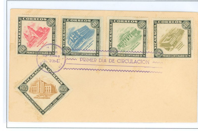 Nicaragua  1947 FDC