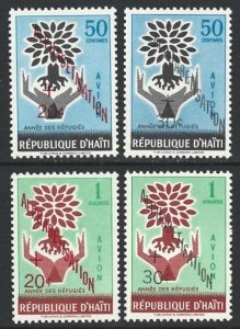 Haiti 1960 WRY Alphabetisation Set #CB24-CB27 VF-NH