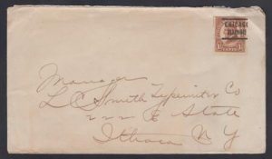 US 576 Chicago, IL Precancel Schermack on Cover to Smith Typewriter Co. F - V...