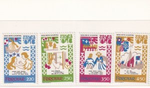 SA05 Faroe Islands 1982 The Harra Pætur and Elinborg Dance Song Mint stamps