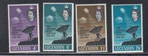 Ascension # 103-107, Satellite Earth Station, Mint Hinged, 1/3  Cat.