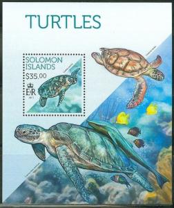 SOLOMON ISLANDS 2013 TURTLES OF THE ISLANDS  SOUVENIR SHEET