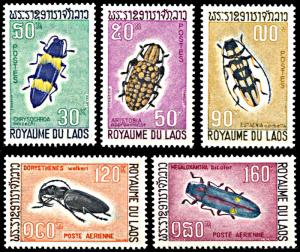 Laos 171-173,C54-C55, MNH, Insects