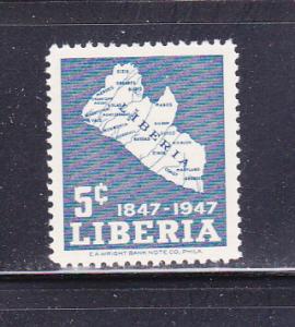 Liberia 308 MH Map