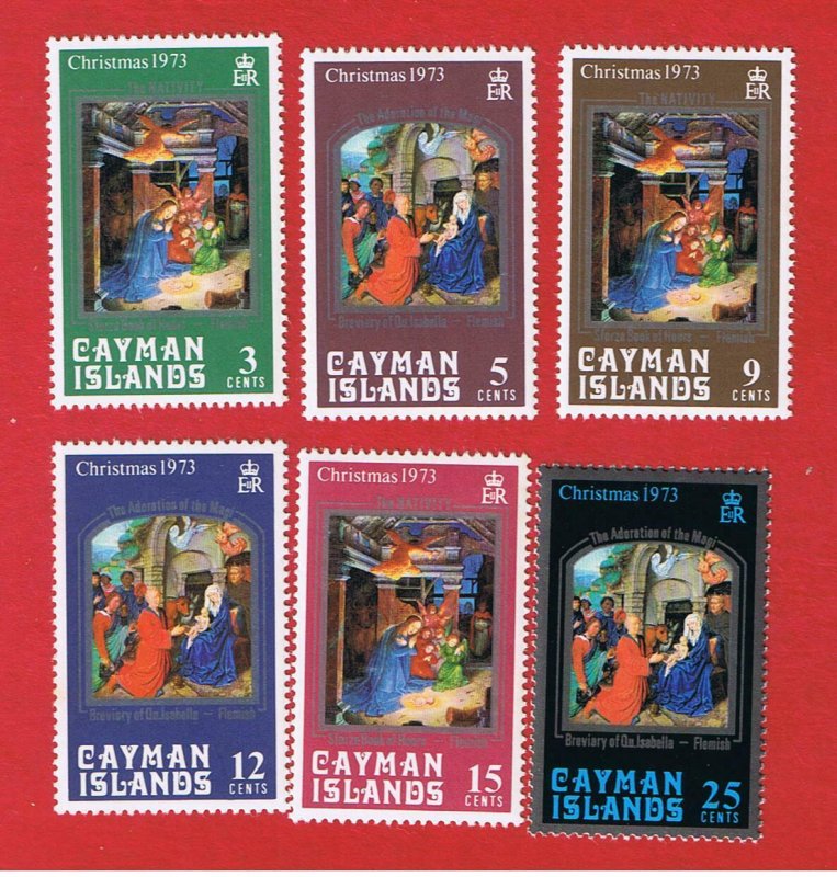 Cayman Islands #314-319  MNH OG  Christmas  Free S/H