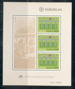 Portugal (Madeira) #94a  VFMNH (1984 Europa sheet) CV $5.00