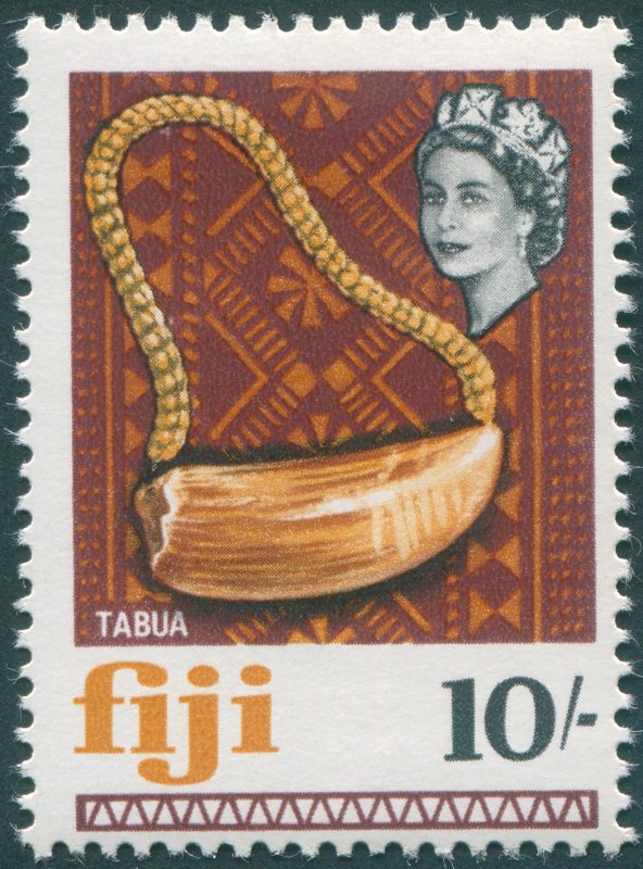 Fiji 1968 10s Ceremonial Whale's tooth SG386 unused