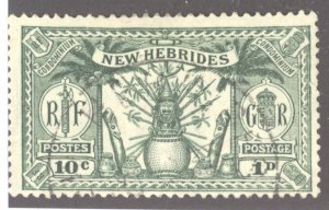 New Hebrides- British, Sc #42, Used