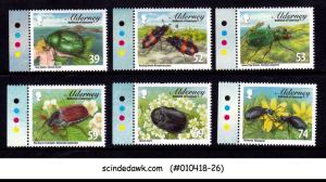 ALDERNEY - 2013 BEETLES / INSECTS - 6V - MINT NH