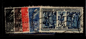 France #258-262  Single (Complete Set)