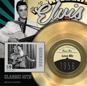 Grenada - 2013 - Elvis Presley Classic Hits - Souvenir Stamp Sheet - MNH