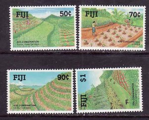 Fiji-Sc#625-8- id9-unused NH set-Soil Conservation-1990-