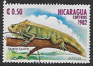 Nicaragua # 1196 - Iguana - used.....{KBrM}