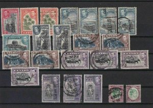 CEYLON 1938 - 1949 USED  STAMPS VALUES TO 5 RS REF R 1802 