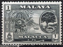 Malaya Malacca; 1960: Sc. # 56; **/MNH Single Stamp