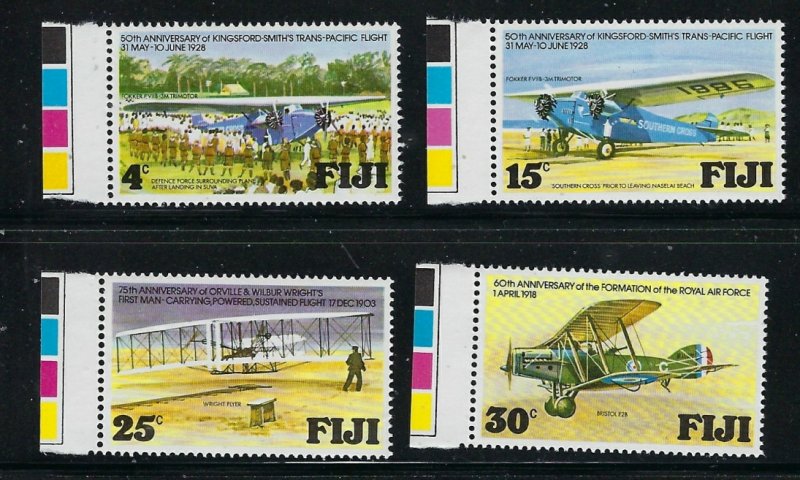 Fiji 385-88 MNH 1978 Aviation Anniversary